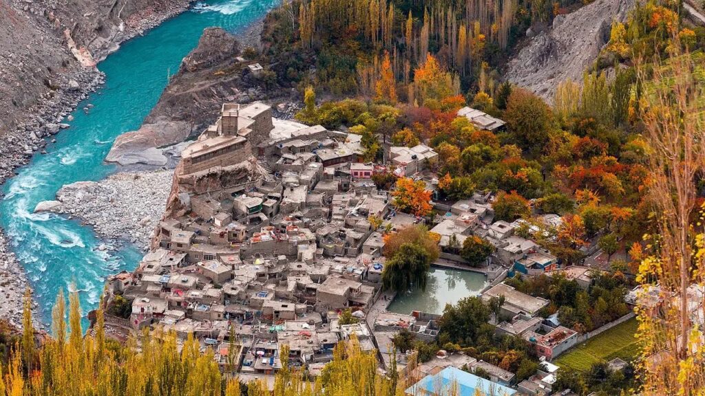 altit-fort-hunza-drone-view
