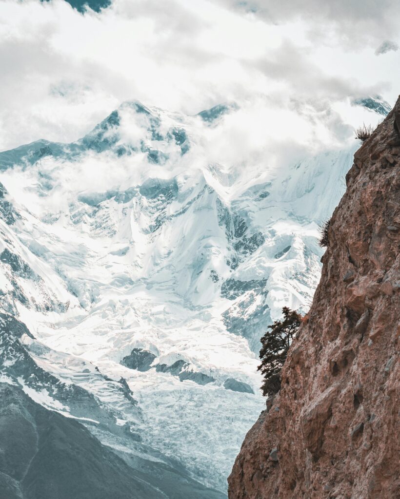 close-up-view-of-snow-covered-rakaposhi-mountain-in-nagar-valley